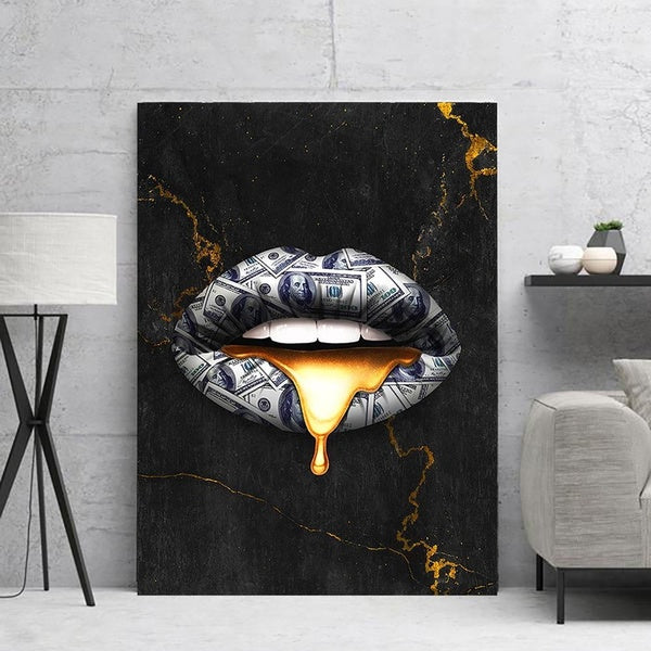 Lip Dollar Painting 