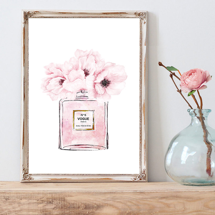 Pink Peony Poster SET